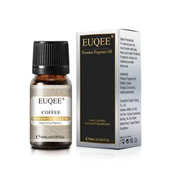 Floral Series Aromatherapy Fragrance Oil Collection - Coconut & Vanilla, Japanese Magnolia, Pumpkin Pie Scents, 10ml - 10ml (Coffee)