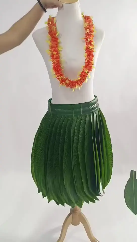 Falda de hoja - Falda hawaiana de hierba con hojas verdes | Disfraz hawaiano suave y elástico cómodo | falda de hierba verde | falda hawaiana para niños | Disfraz hawaiano suave y elástico de cómodo Falda de hoja - Falda hawaiana de hierba con hojas verdes | Disfraz hawaiano suave y elástico cómodo | falda de hierba verde | falda hawaiana para niños | Disfraz hawaiano suave y elástico de cómodo