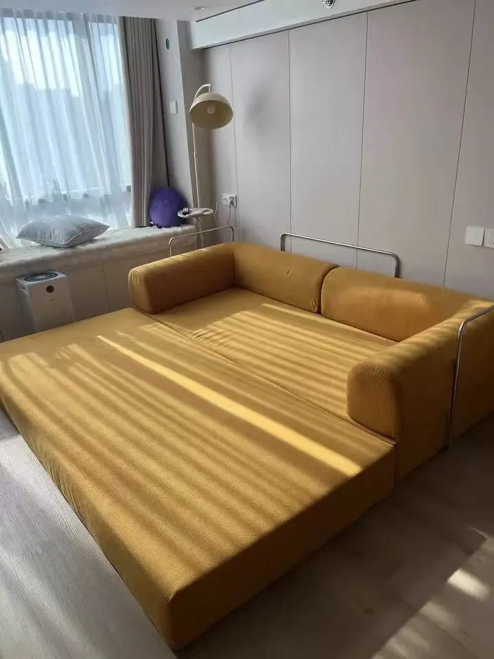 2025 New EU Warehouse Vacuum Compression Sofa 200*100*70cm Sofa Bed Corduroy Jacket Removable Placement 5-7 Days Delivery photo review