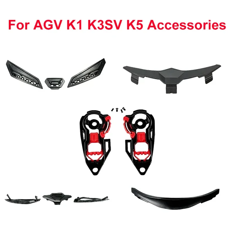 Accesorios Para casco de motocicleta AGV K1 K3 K3SV K5 K5S, almohadilla de forro, Protector de nariz y barbilla, Accesorios de ventilación Para Moto