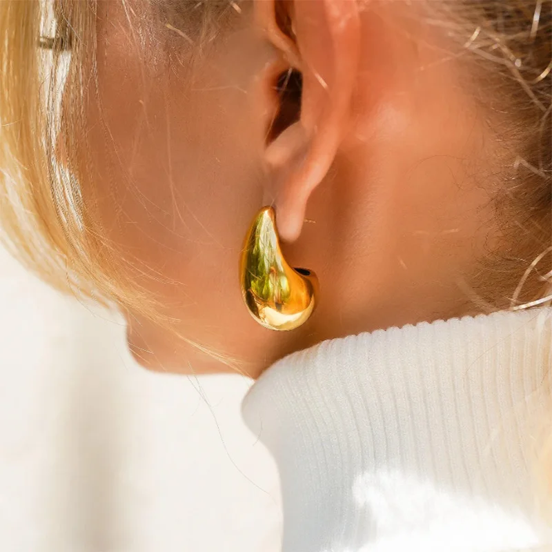 Gold Plated Drop Earrings For Women