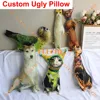 Custom 3D Ugly Cat Pillow Funny Birthday Gift Animals Dog Pillows From Photo Pillow Pet Memorial Gift Personalized Dog Cat Gift 6
