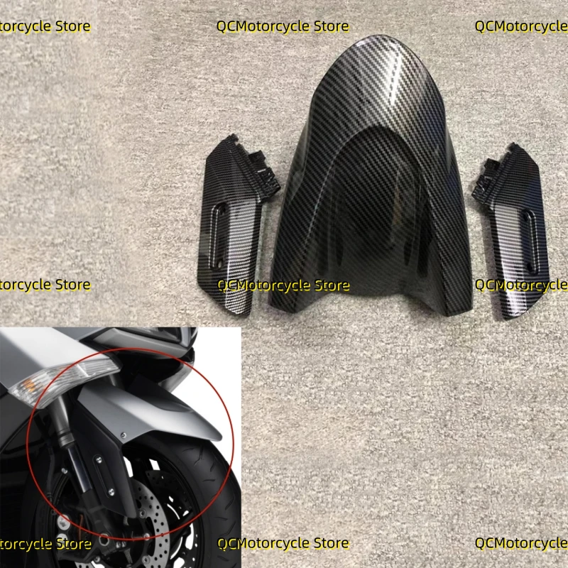 Carbon fiber coating Front Fender Side Arm Cover Panel Trim Fairing for Yamaha TMAX530 TMAX 530 2015-TMAX560