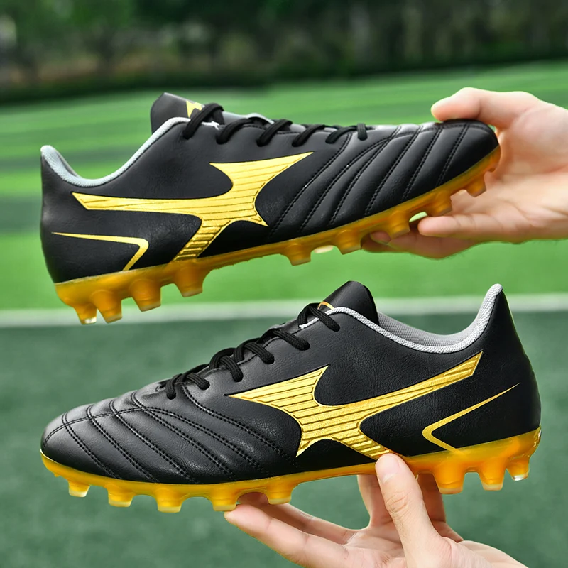 Adult Youth Professional Long Spike Soccer Shoes Men's Broken Spike Soccer Shoes Children Students Grass Training Soccer Shoes