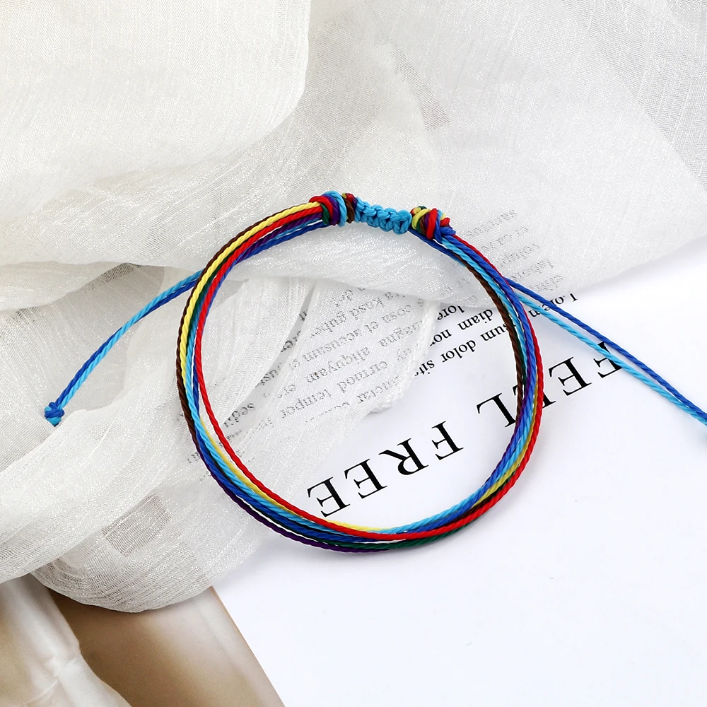 جديد مشمع الموضوع قابل للتعديل حبل مضفر أساور ساحر...