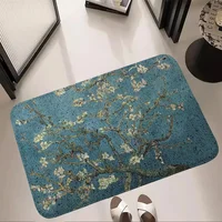 Decoration Home Decor Items Van Gogh World Famous Paintings Door Floor Mat for Hallway on the Floor Outdoor House Entrance Mat 2