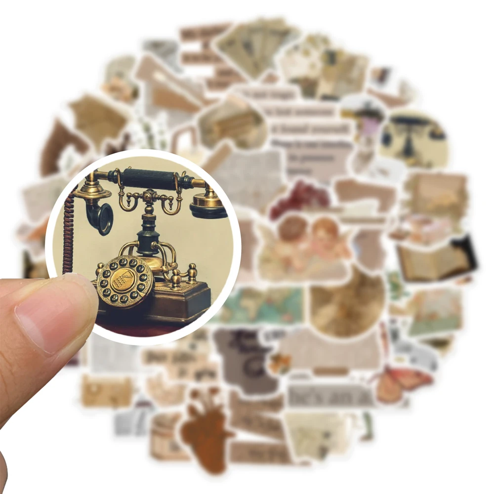 Рисунок 3 - винтажные наклейки-коллажи