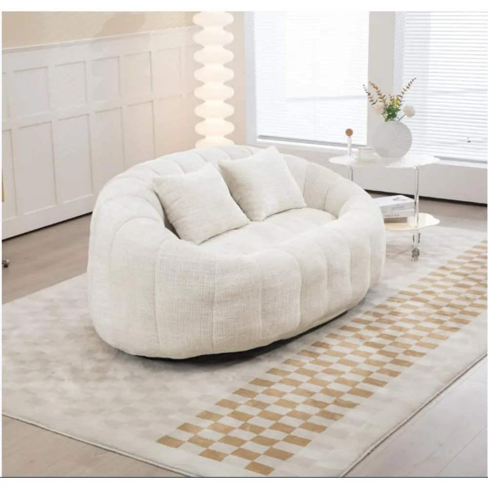 Bean bag sofa, , giant chair, round lazy sofa with wide backrest for living room, reading room, bedroom 3
