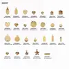 Good polishing golden color Customized Laser engraving logo Tags stainless steel Labels jewelry Tab parts accessories