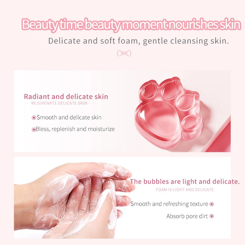 Cat Claw Soap Cleaning Nourishing Oil-Control Whitening Acne Treatment Mite Removal Soap Face Soap Skin Care Jelly Handmad Soap