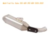 Slip On Motorcycle Mid Connect Tube Tail Link Pipe Stainless Steel Modified For DUKE 250ADV 390ADV 2020-2022