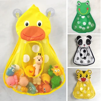 Baby Bath Toy Mesh Storage Bag with Cute Duck & Frog Design 1