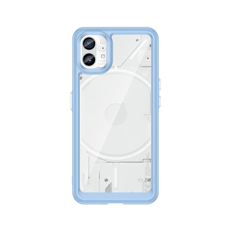 Enhanced Shockproof Clear Case with Translucent Hard Shell and Soft Frame