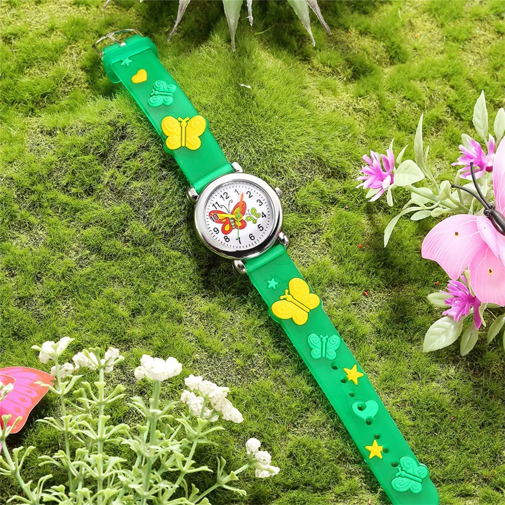 Fashion Cartoon Women's Watch Pink Women Cute Wristwatch Cartoon Pattern Quartz Watch Set for Girls Fashion Student 5