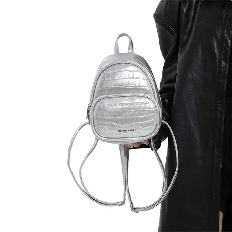 Practical Backpack School Bag Small Daypack for Students and Working Individuals