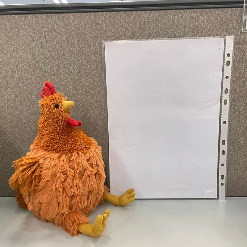 23cm Simulation Chicken Stuffed Animals Plush Toy Fluffy Chicken Doll Soft Toy Kid Birthday Christmas Gift Home Room Decor