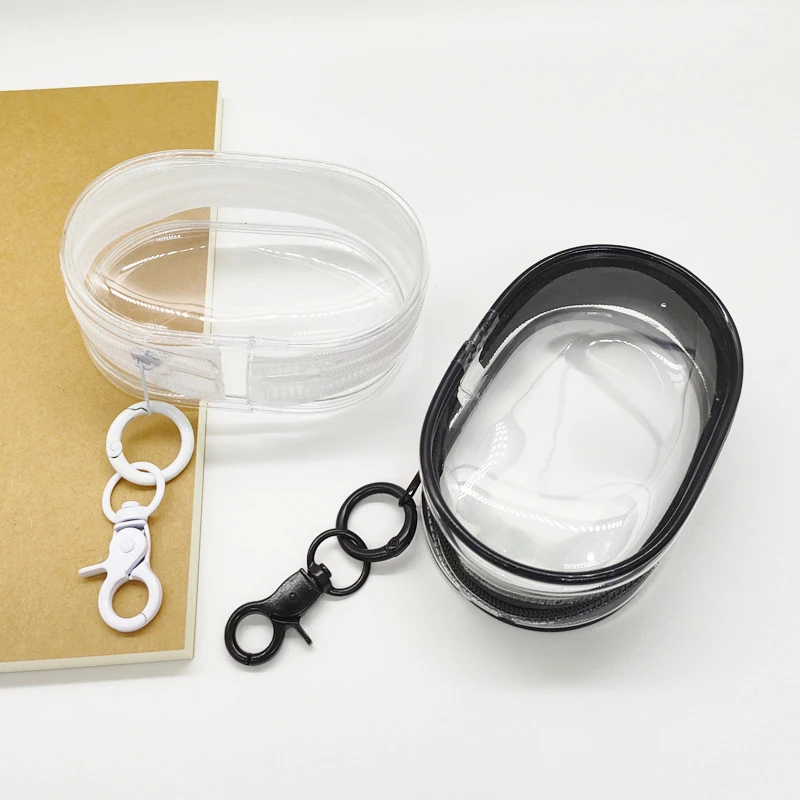 Storage Bag Toy Storage Case Doll Bag Earphone Protective Case Pouch Mystery Box Portable Mini Clear Zipper Storage Bag for Earphones Chargers Gift