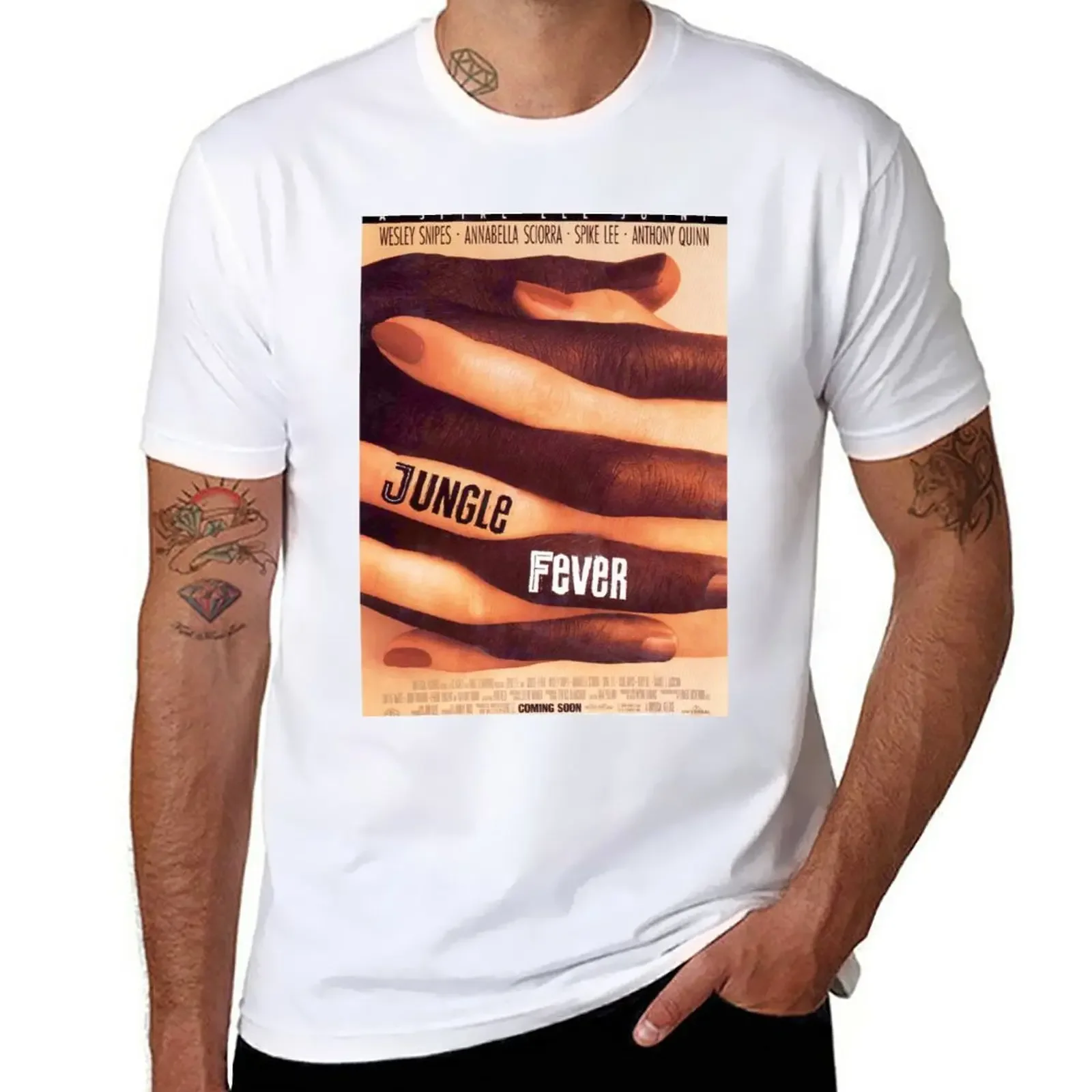 

Jungle Fever Movie Poster T-Shirt quick-drying summer clothes customs mens big and tall t shirts