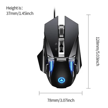 RGB Wired Gaming Mouse – 7200 DPI 6