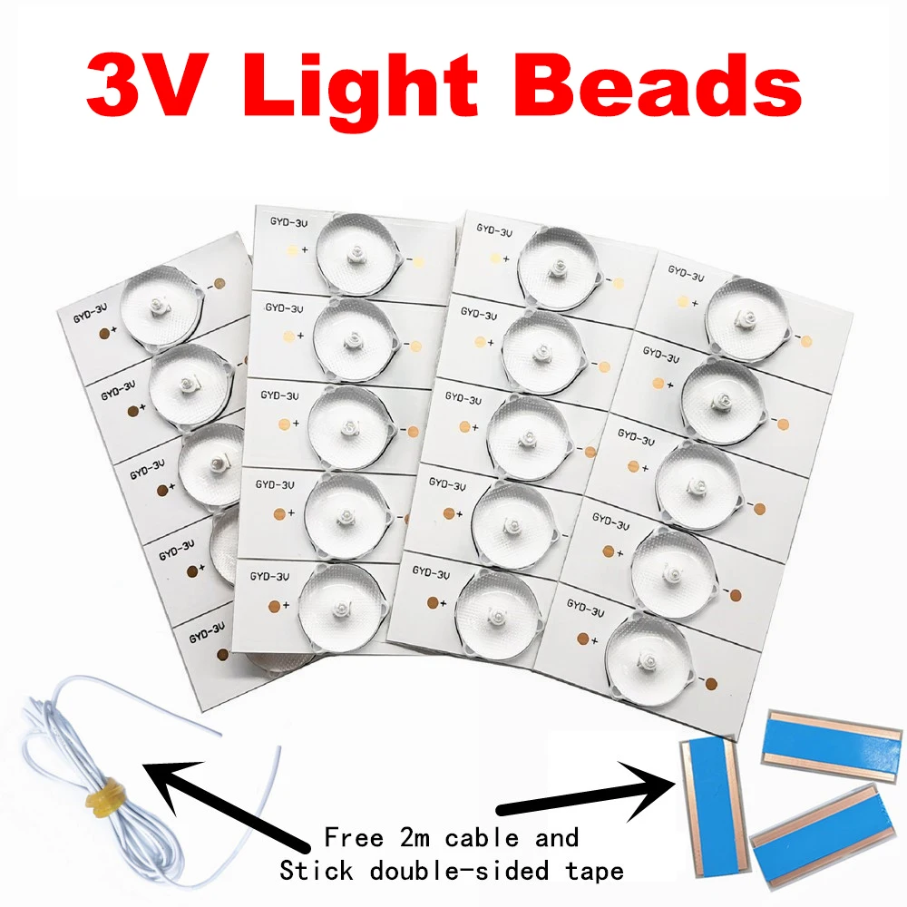 200/100/50PCS 3V LED Light Beads SMD LED Lamp Light Emitting Diode with ...