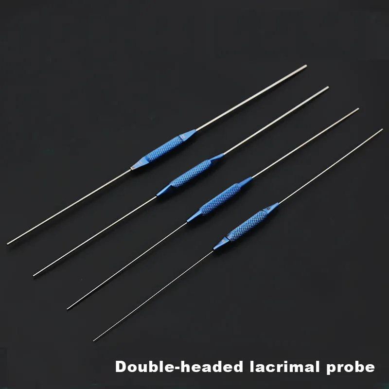 Double-head lacrimal probe microscopy instrument probe needle ophthalmology microscopic instrument flushing lacrimal probe 5th-1