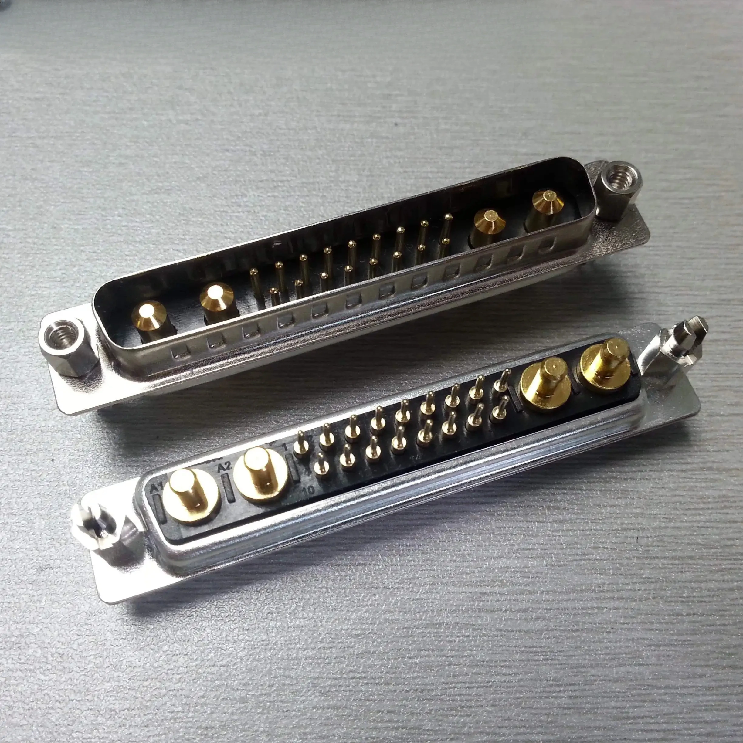 High current mixed installation d-sub21W4 inline male heavy-duty power ...