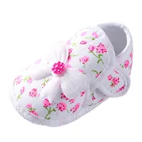 Newborn Shoes Infant Baby Girls Toddler Shoes Infant Toddler Walkers Shoes Bow Princess Shoes Sandals Bowknot Flat Walkers Shoes 2