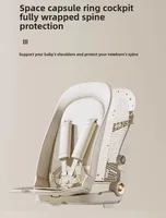 Poussette double pliable et légère pour bébé, Double siège, paysage haut, pour nourrissons, réversible, assis, voyage, pratique 6