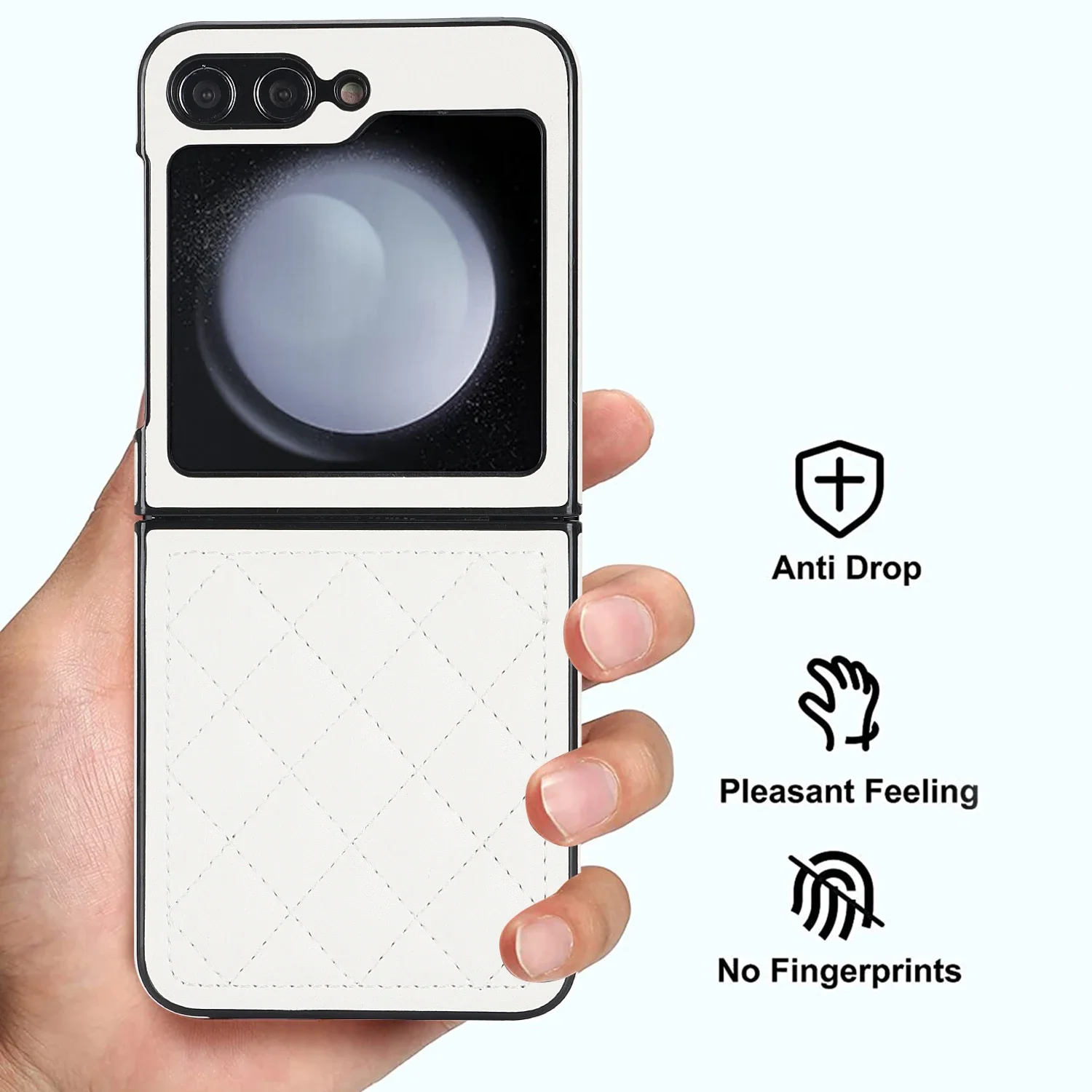 Luxury Premium PU Leather Shockproof Protector Case - Folding Anti-Drop Hard Back