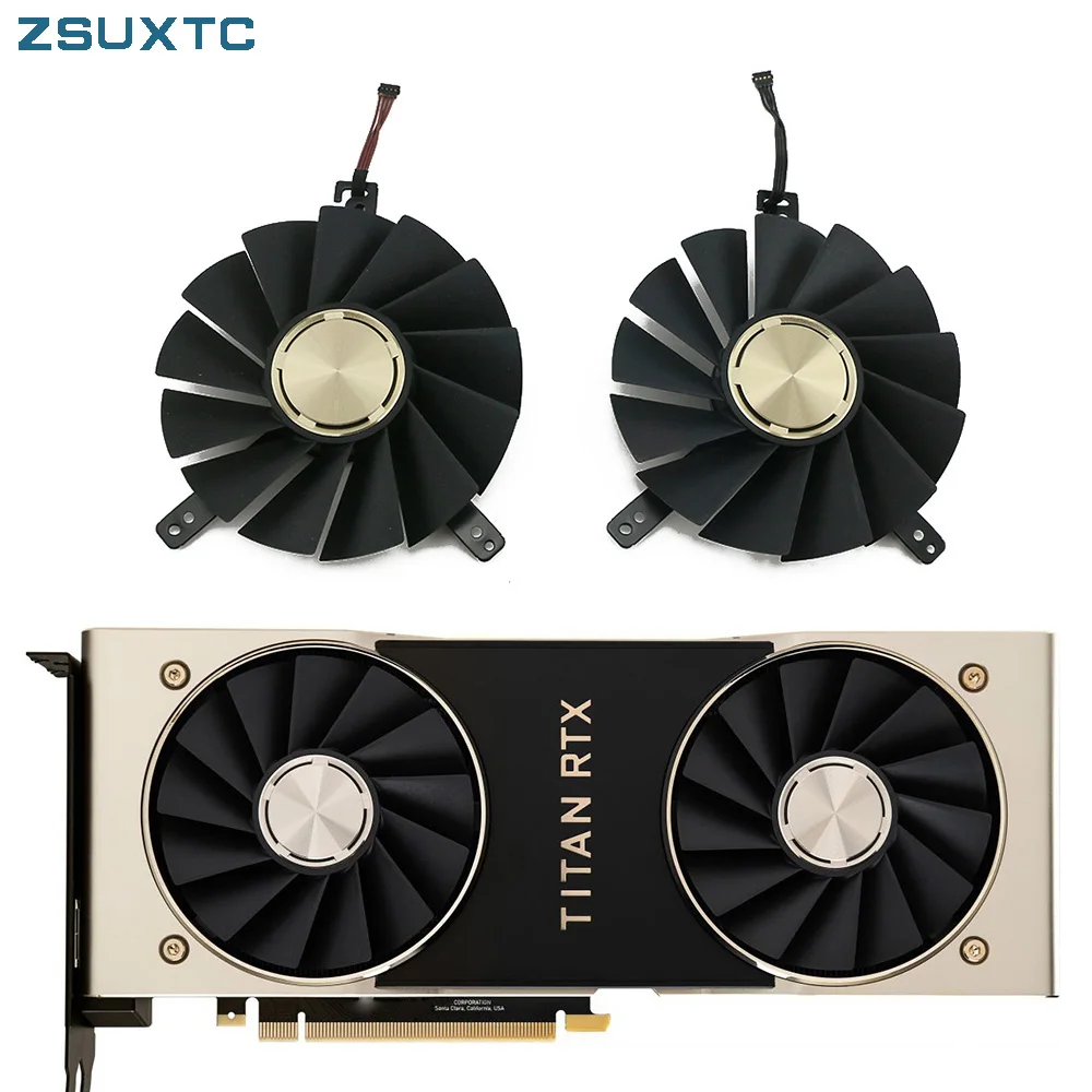 Ventola In Gpu Muslimexlimb 12V 0.6A 85Mm Per Ventola Di Raffreddamento Della Scheda Grafica Nvidia Geforce Rtx Titan 2080 Ti