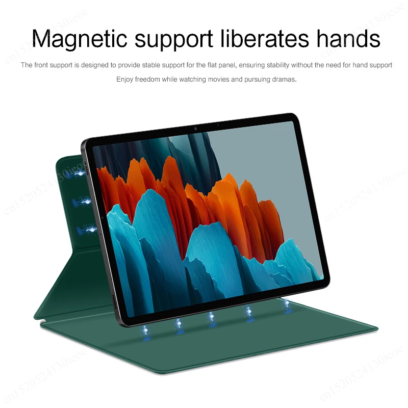Magnetic Tablet Cover For Samsung Galaxy Tab S8 S9 S10 Ultra 14.6 S7 Plus FE 12.4 11 inch TB-X710 Case Pencil Holder Funda Capa — view 3