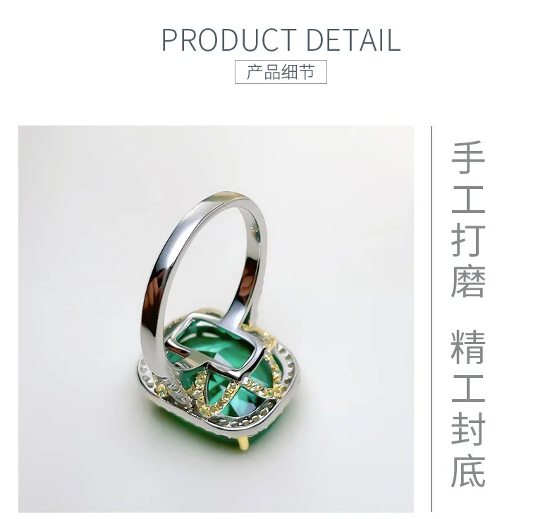 Radian Ice Cut 925 Sterling Silver Ring Set with High Carbon Diamond Luxury Banquet Style Jewelry Wedding