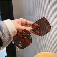 Lunettes de soleil carrées Vintage pour femmes et hommes, à grande monture, de luxe, Design de marque, tendance, UV400, lunettes de conduite 3