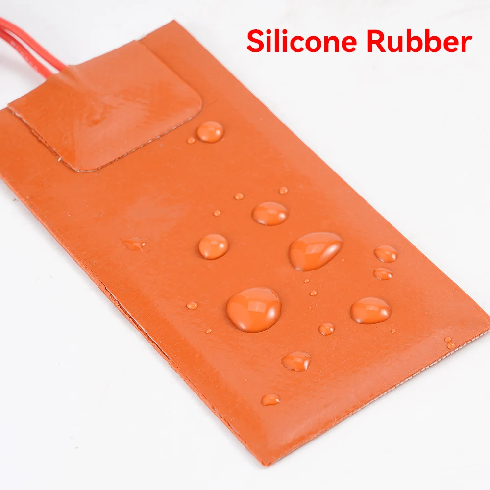 12V Silicone Heater Vehicle Fuel Engine Fuel Tank Heating Pads 15W High Temperature Resistance Heating Waterproof Pad