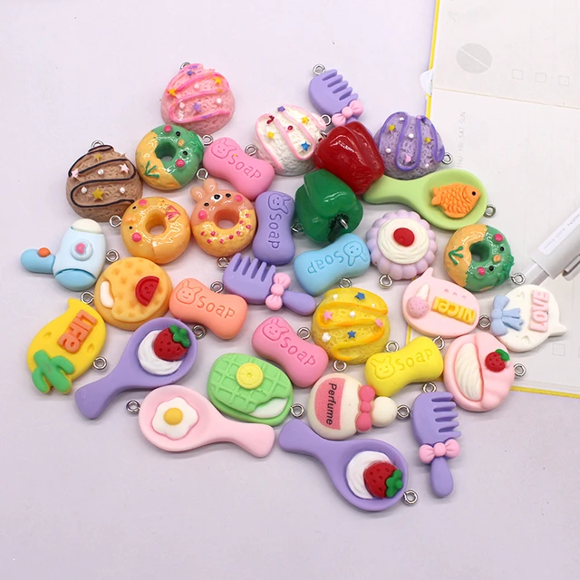 Resin Charms Pendant Bulk, Bulk Keychain Charms, Cute Charms Bulk