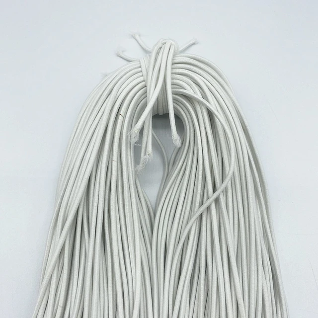 Wholesale 1mm 2mm 3mm 4mm White Black Thin Round Elastic Bands