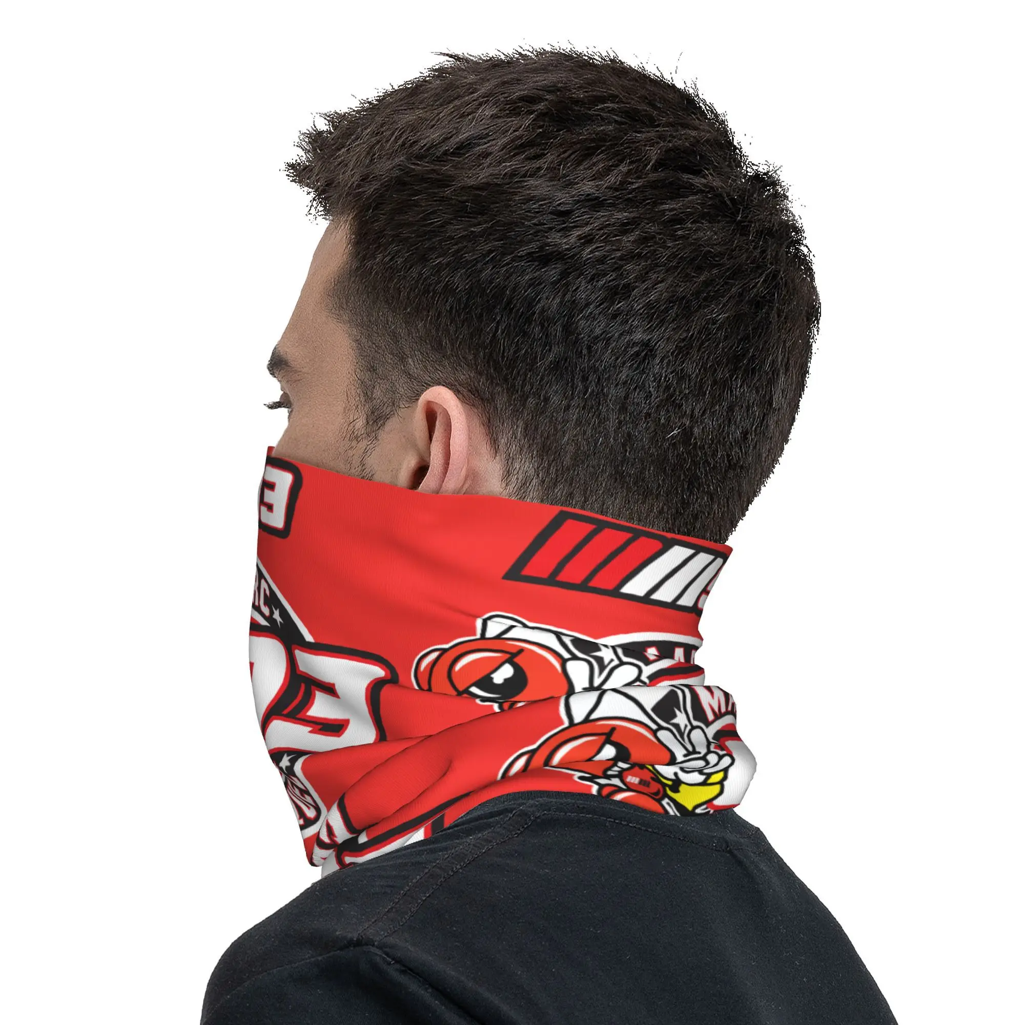 Motor-Marquezs Marxs Car 93 Ant Bandana Neck Warmer Men Women Winter Ski Hiking Scarf Gaiter Face Cover