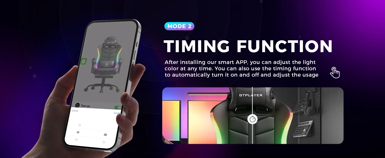 Gaming Chair with Footrest