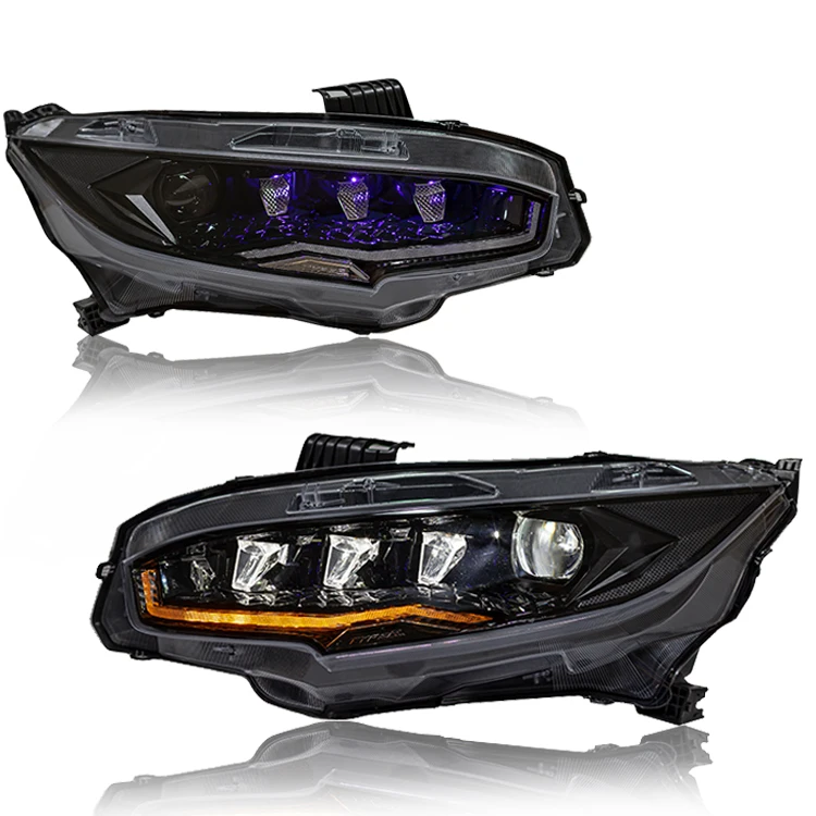 

Modified Car Headlamp Led Headlight For Honda Civic 10 Gen 2016 2017 2018 2019 2020 2021