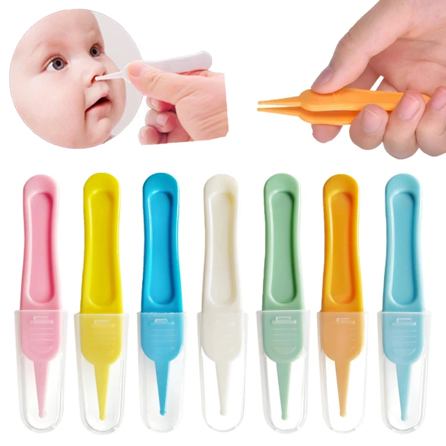 Newborn Dig Booger Clip Baby Ear Nose Navel Clean Tools Kids Safety Tweezers  Cleaning Forceps Toddler Nasal Cavity Care Supplies - AliExpress