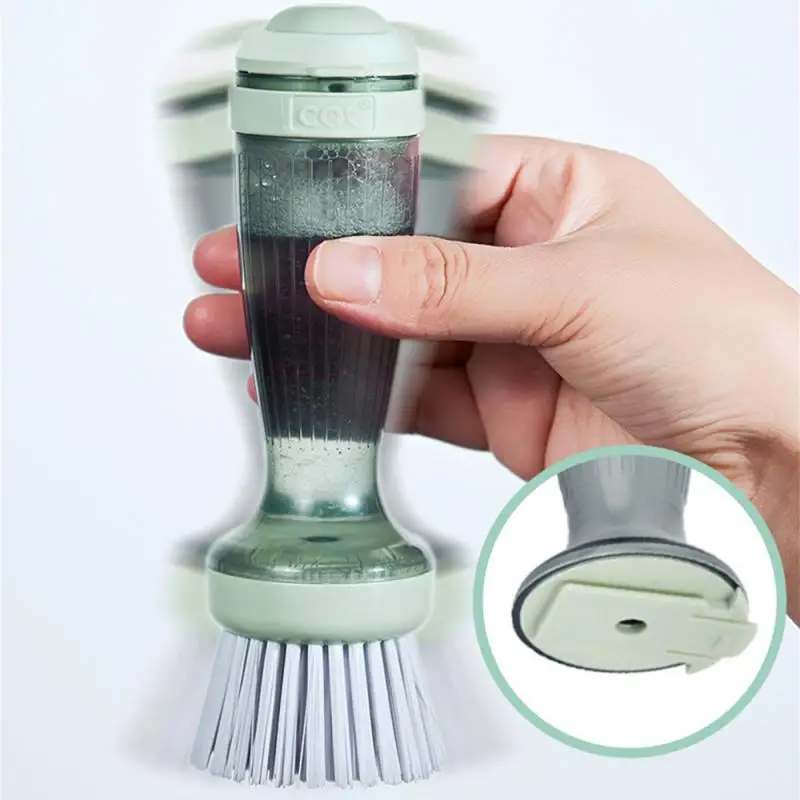 

120ml Steel Wire Ball Set Large-capacity Liquid Storage Design Dishwashing Cloth Pot Brush Kitchen Accessories Plastic Efficient