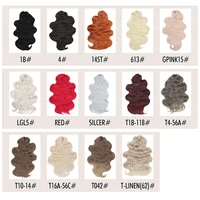 Tresses synthétiques ondulées au crochet-Noble, extensions de cheveux blonds ombrés, queue de cheval, faux cheveux doux, 24 po, 3 pièces 2