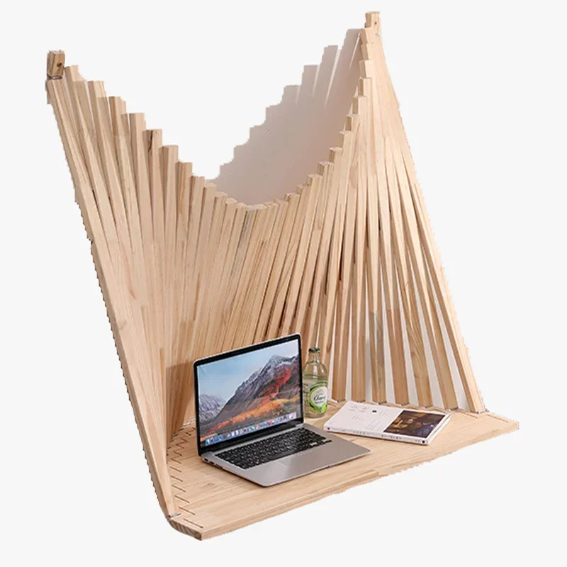 Creative hanging wall folding table computer folding table office wooden folding table foldable computer desk office homefolding diy wooden bookend kit miniature game of thrones twilight castle induction assembled creative 3d diorama dollhouse boy s gift