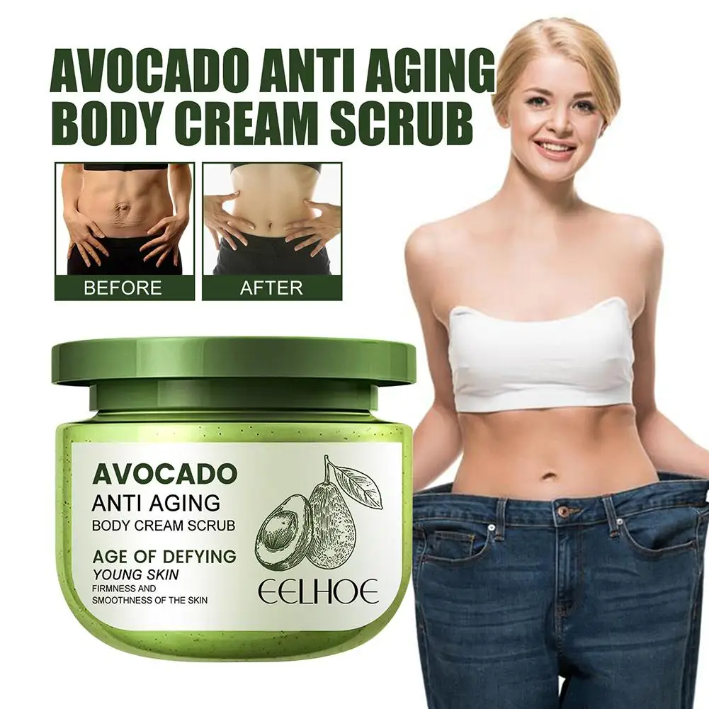 

Avocado Ice Cream Exfoliating Body Scrub Deep Cleansing Remove Skin Skin Care Pores Moisturizing Whitening Dead Care Hydrat N4Y1