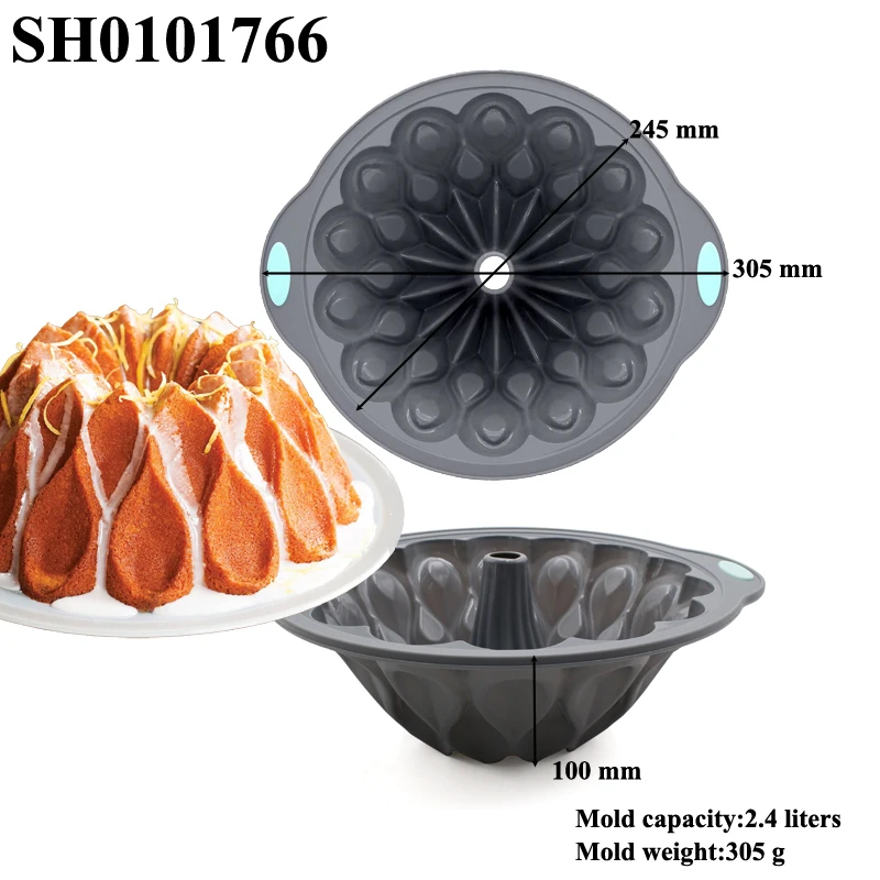 French Bun Mold Food Grade Silicone Cake Molds Toast Tray Brownie Dessert Cake Moulds Kitchen Baking Tools Muffin Bakeware