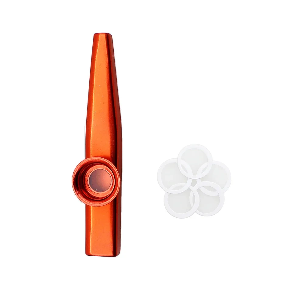 Golden Aluminum Alloy Kazoo with Membrane Flute Diaphragm