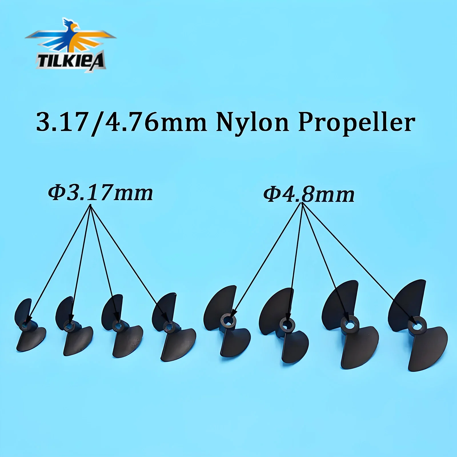 Rc Boat Two Blades Paddle 2 Blades Nylon Boat Propeller High Strength Screw D27/30/32/35/38/40/45/47mm