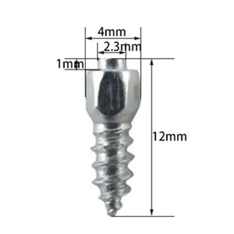 Tornillos de tuerca para rueda de acero, clavos antideslizantes para nieve, 50/100 piezas, 12mm/15mm/0,59 pulgadas, para coche, SUV, ATV