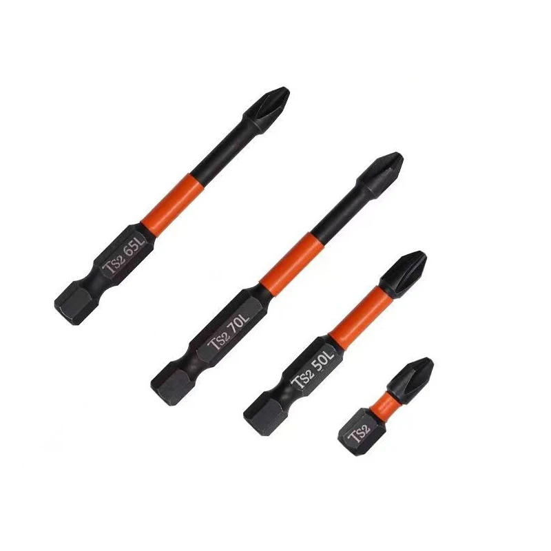 F50 Testa Batch A Impatto Antiscivolo Forte Croce Magnetica Vite A Coppia Elevata Diver Set Di Punte Per Cacciavite Ph2 Impermeabile 25/50/65/70Mm