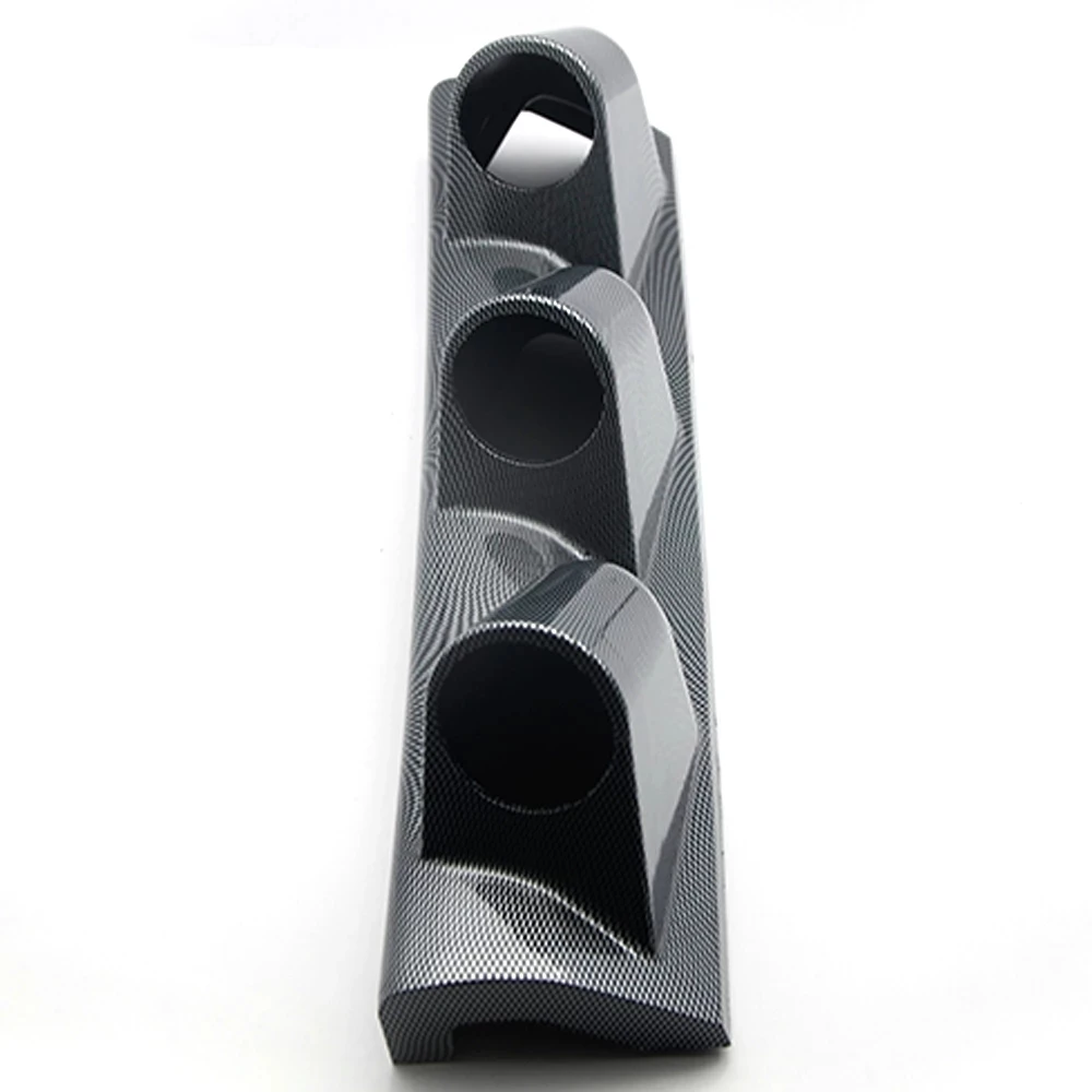 Carbonio 2 "52Mm Universale A-Pillar Triple Holes Dash Gauge Meter Supporto Per Pod Per Guida A Destra